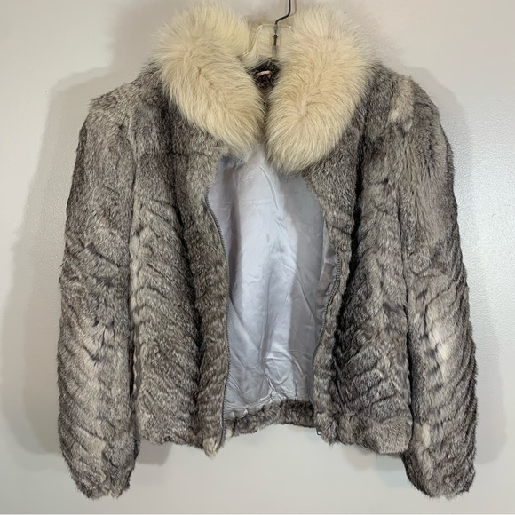 Split End Ltd, size medium, womens vintage Rabbit Fur Coat - Picture 1 of 7